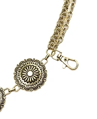 Vince Camuto Concho Chain Swag Belt