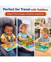 Quokka Jelly Sticker Books for Toddlers 1-3, 40+ Large Thick Reusable Stickers, Waterproof Washable Toddler Activity Busy Book