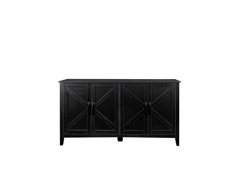 Modern White 5 Drawer Dresser Bathrooom Cabinet Ample Storage Wide Chest of Drawers