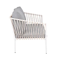 Augusta Home Dante Rope Patio Loveseat