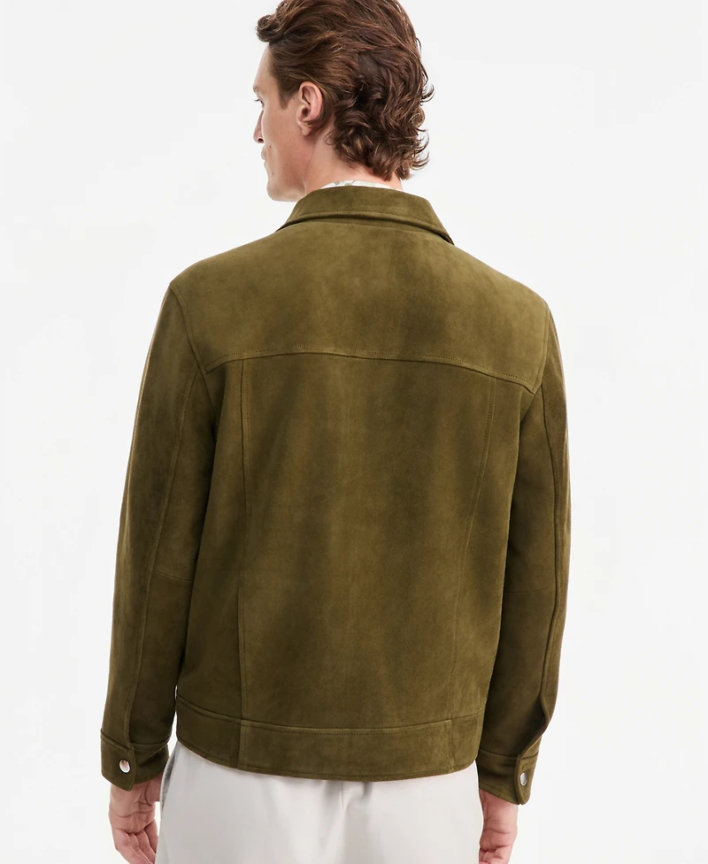 Alfani Men's Two Pocket Suede Jacket, Macy's Exclusive