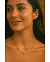 Dloria Ava Paperclip Link Necklace