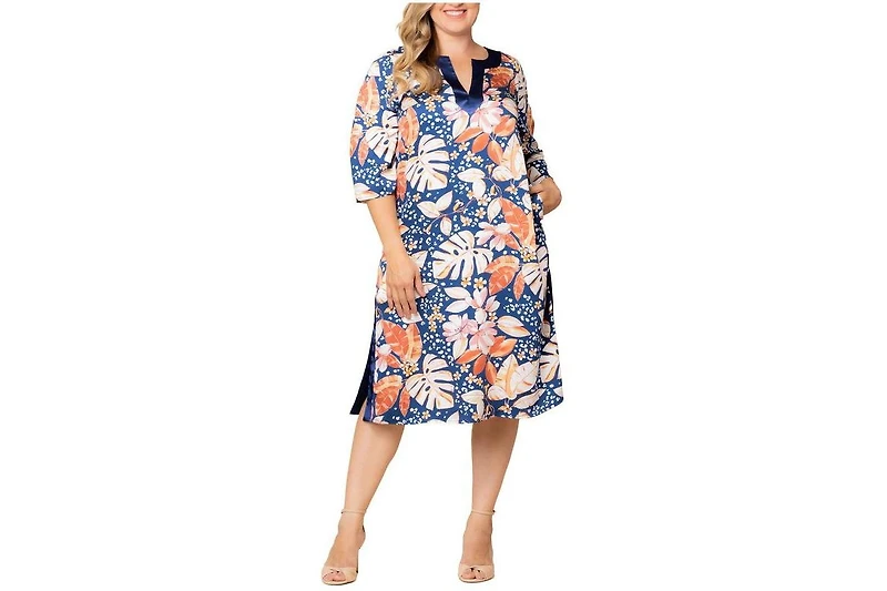 Kiyonna Women's Plus Nora Kaftan Dress