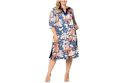 Kiyonna Women's Plus Nora Kaftan Dress