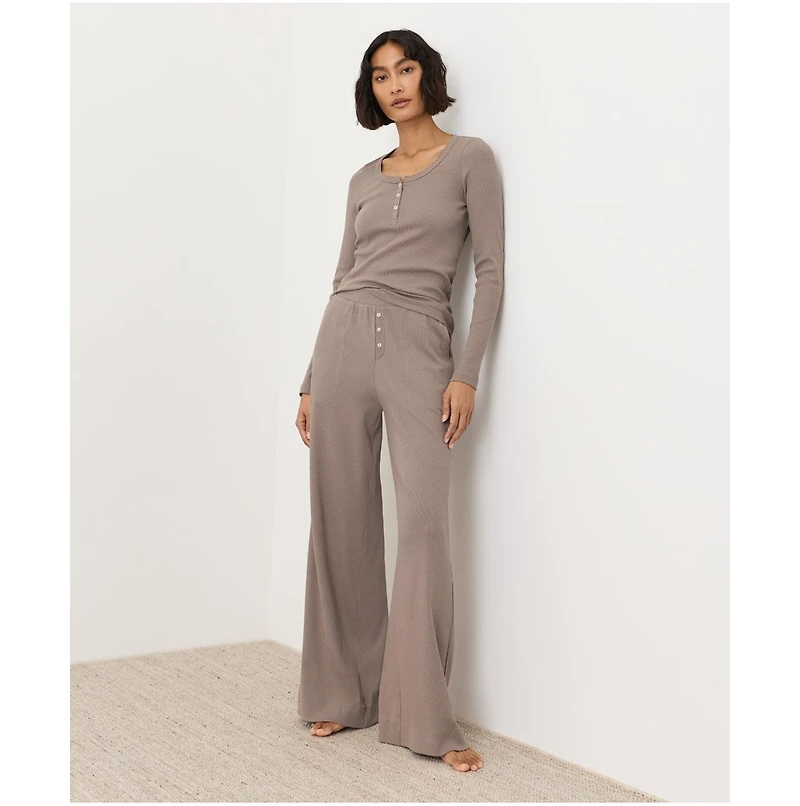Pact Women's Dream Rib Wide Leg Lounge Pant