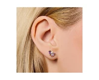 Little Sky Stone Seraphina Amethyst Stud Earrings