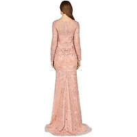 Lara Women's Long Sleeve Lace Gown