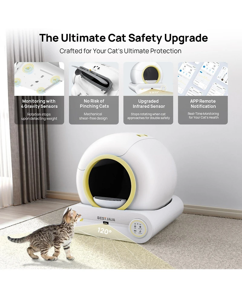 Zachvo Self Cleaning Cat Litter Box