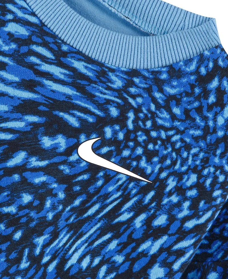 Nike Girls' 4-6X Allover Printed Top and Skirt, 2-Piece Set