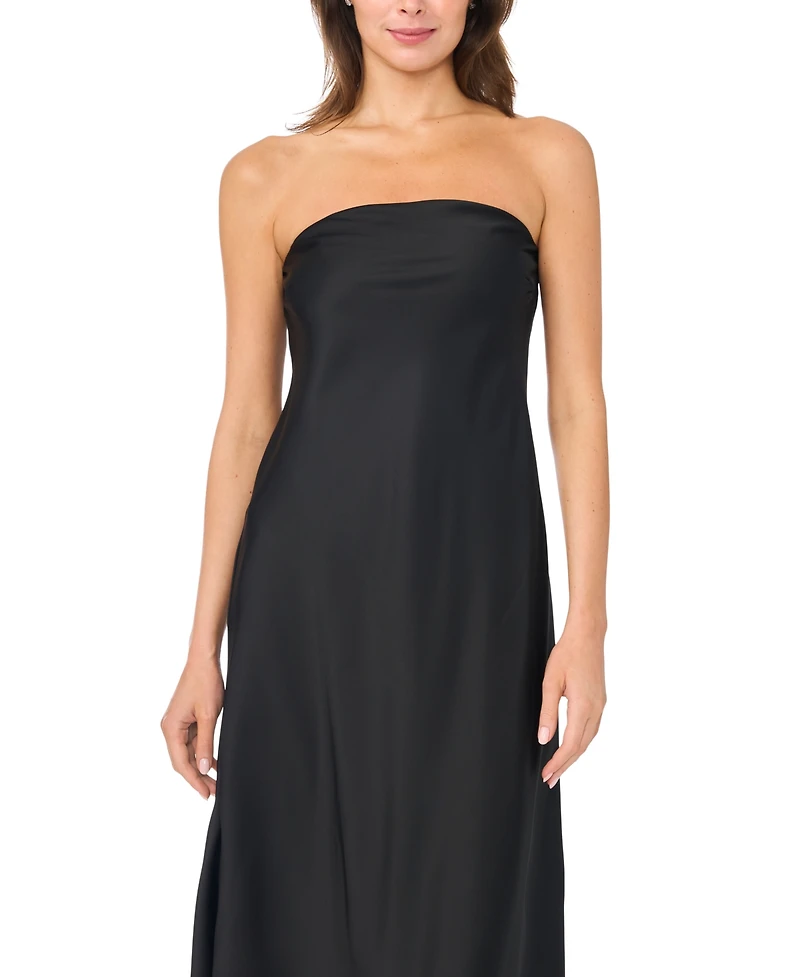 Msk Women's Strapless Midi Dress