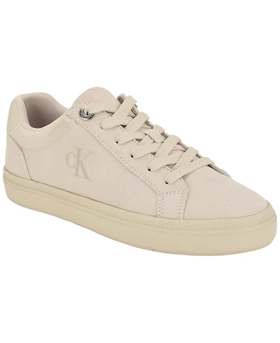 Calvin Klein Women's Cazini Low Top Court Lace-Up Sneakers