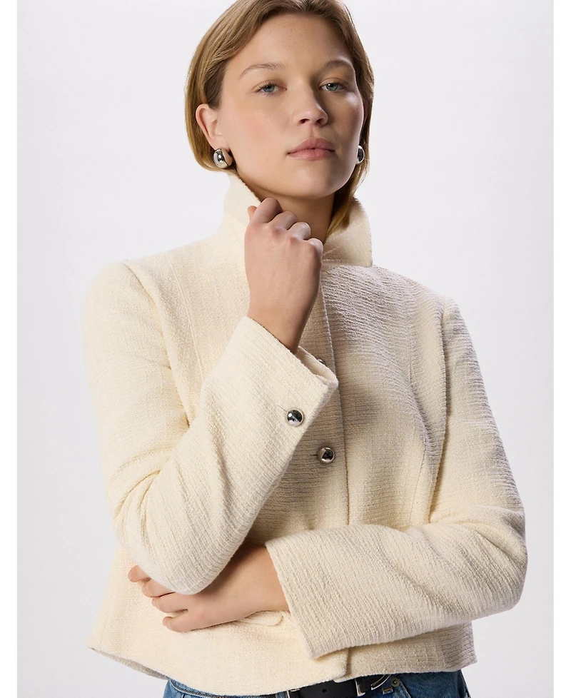 Whistles Women's Cropped Boucle Jacket