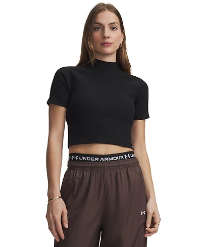 Under Armour Women's Rival Rib Mock Neck T-Shirt