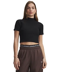 Under Armour Women's Rival Rib Mock Neck T-Shirt