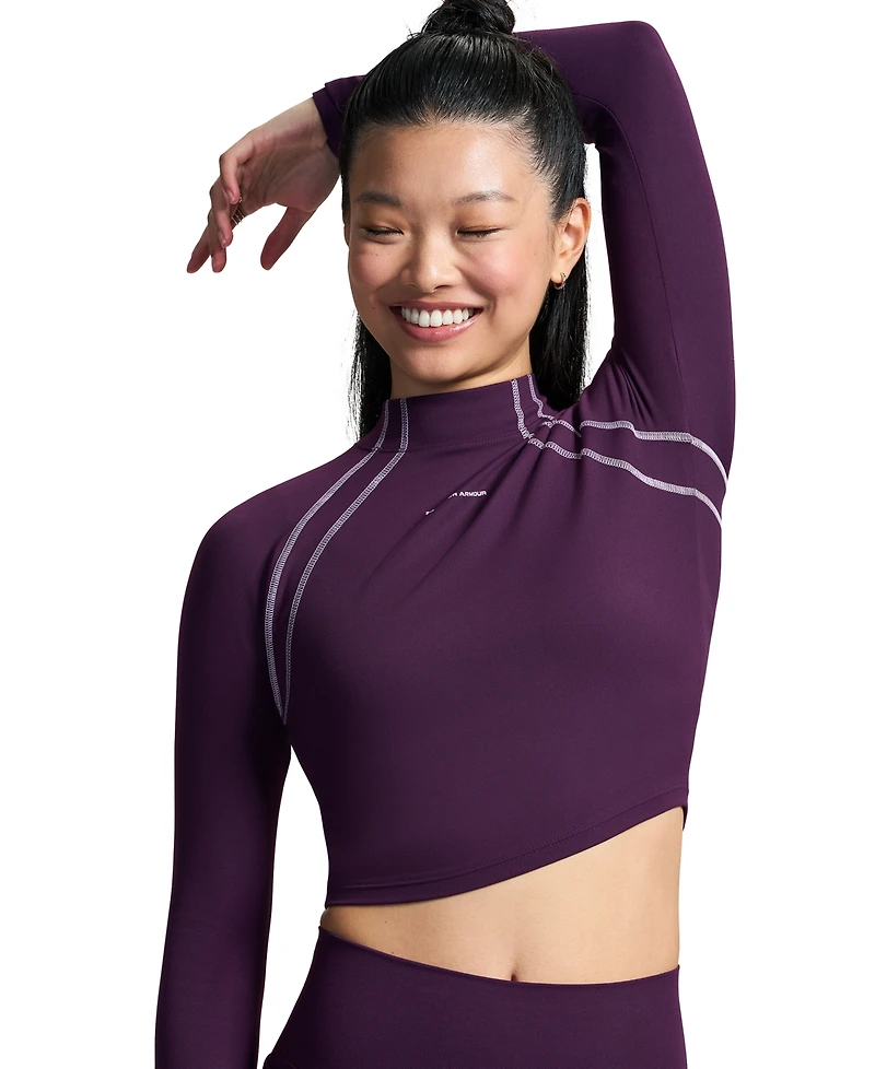 Under Armour Women's Motion Long-Sleeve Mock Neck Top
