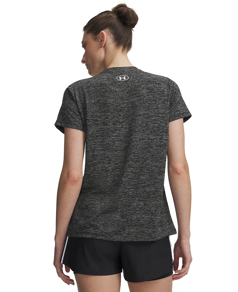 Under Armour Women's Tech Twist Script Short-Sleeve Top