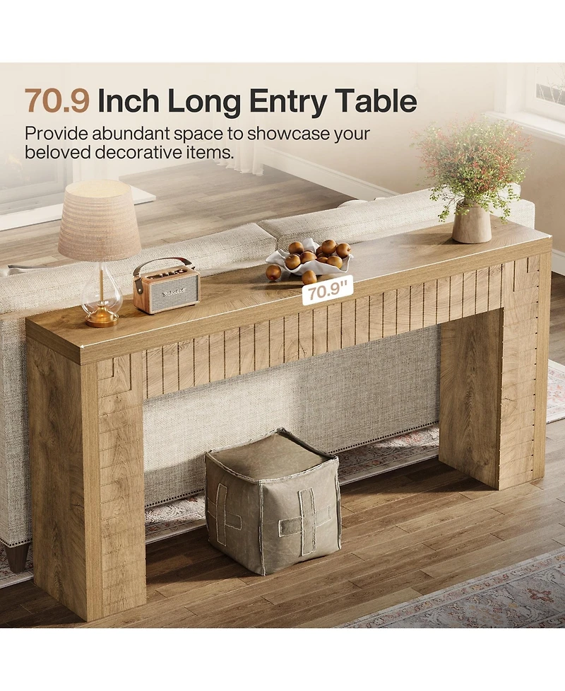 Slickblue Slim Console Table for Hallway, Perfect Behind Sofa or Couch