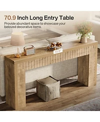 Slickblue Slim Console Table for Hallway, Perfect Behind Sofa or Couch