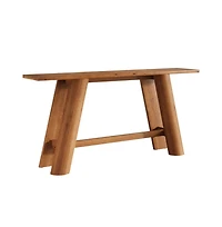 Slickblue Long Wood Console Table for Living Room Hallway and Entryway