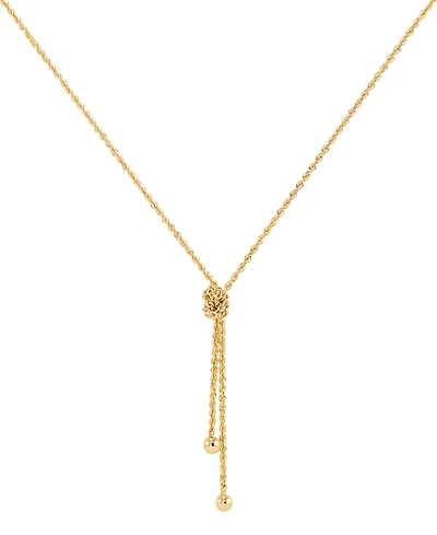 Macy's Rope Knot Pendant Necklace in 10k Yellow Gold