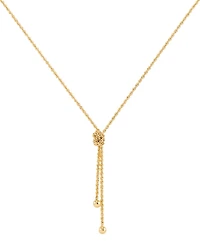 Macy's Rope Knot Pendant Necklace in 10k Yellow Gold