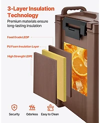 Cozito Insulated Beverage Dispenser, Hot and Cold Drink Server