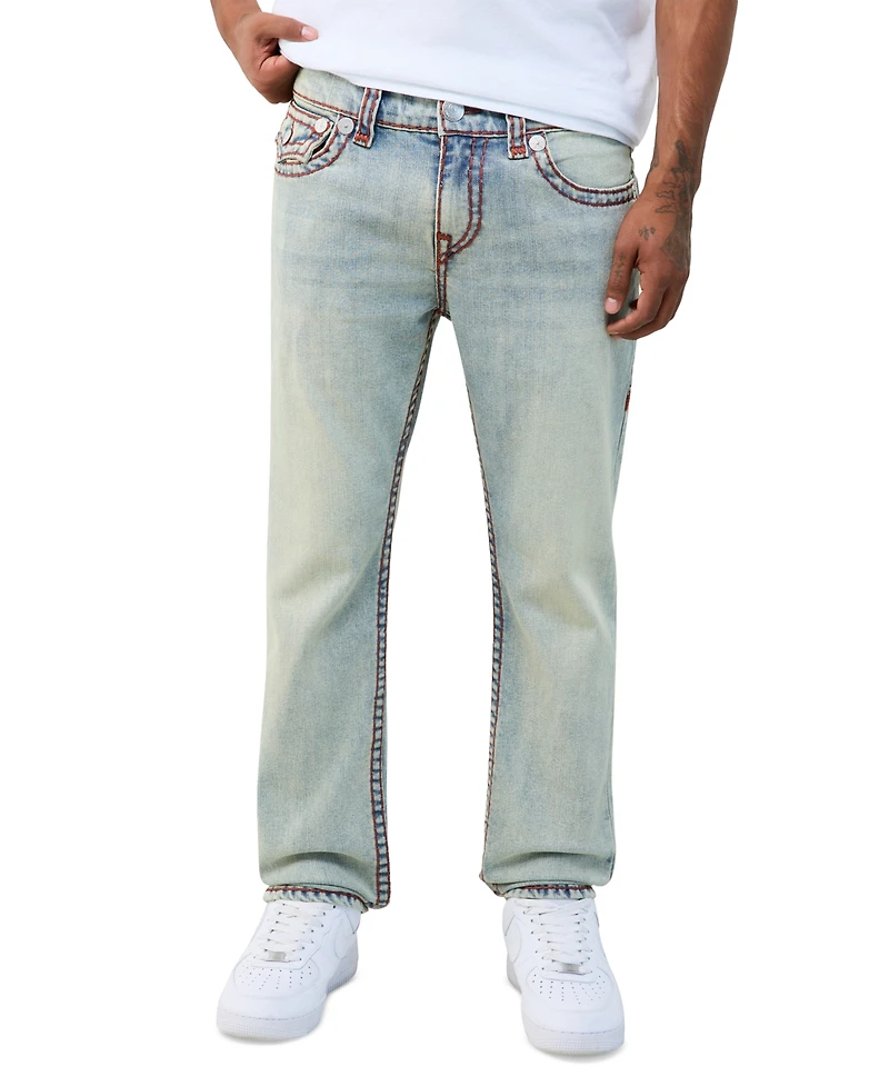 True Religion Men's Rocco Skinny Super T Flap Jeans
