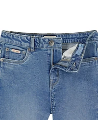 Calvin Klein Girls' 7-16 2-Tone Flared Denim Jeans