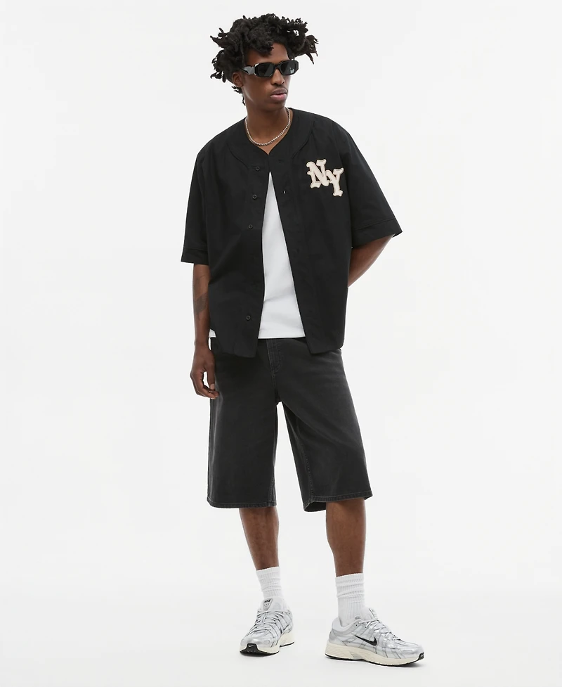 Mode of One Men's Oversized Ny Baseball Top, Macy's Exclusive
