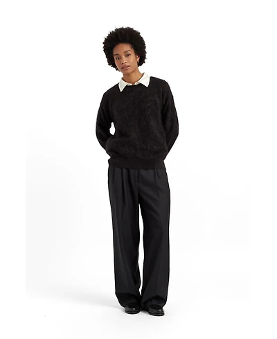 Chinti & Parker Women's and Brushed Cashmere Crew Neck Sweater