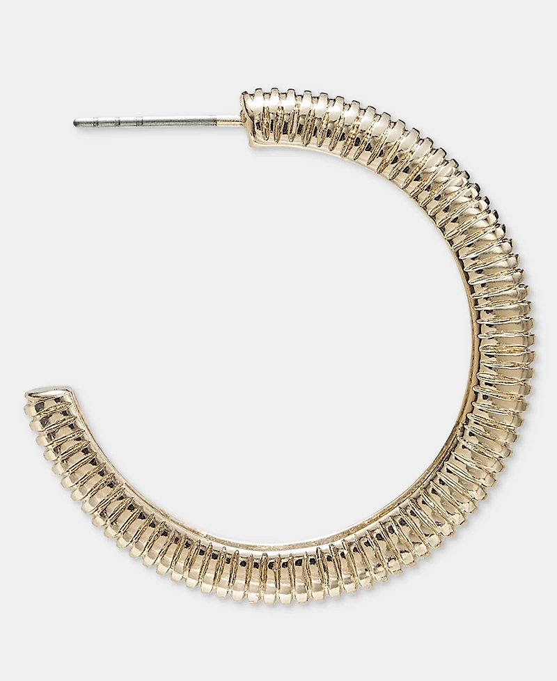 I.n.c. International Concepts Textured Metal Hoop Earrings, Macy's Exclusive