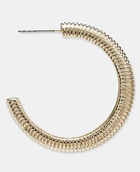 I.n.c. International Concepts Textured Metal Hoop Earrings, Macy's Exclusive