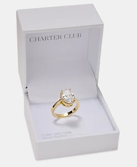 Charter Club Cubic Zirconia Oval Ring, Macy's Exclusive