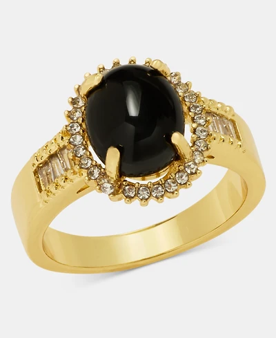 Charter Club Black Crystal and Cubic Zirconia Ring, Macy's Exclusive
