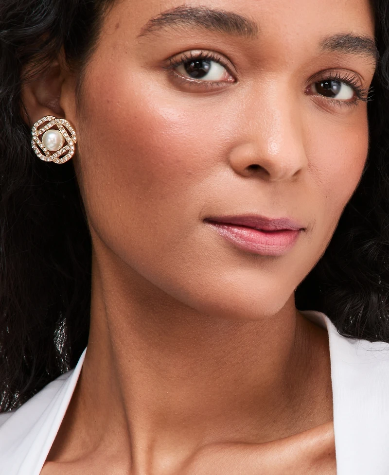 Charter Club Concord Button Earrings, Macy's Exclusive