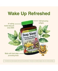 Trace Minerals Deep Sleep Herbal Sleep Aid: 120-Count Bottle of Softgels