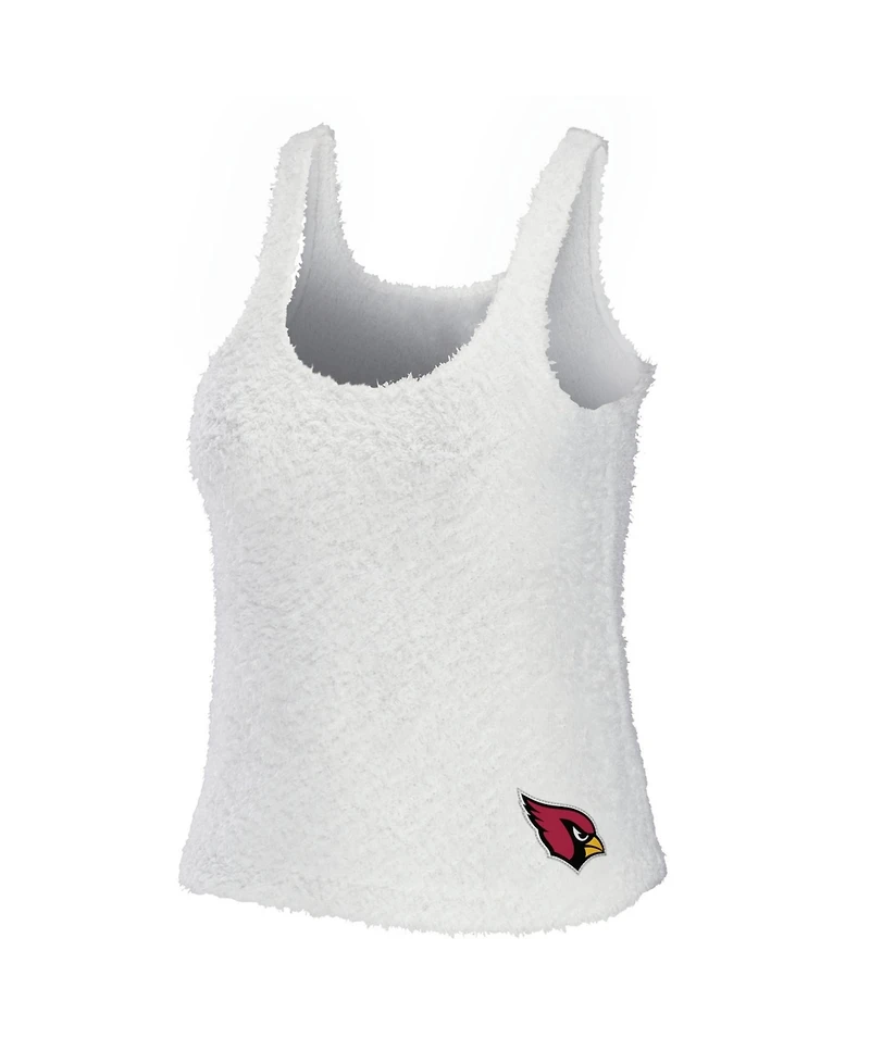 Wear by Erin Andrews Women's 2-Piece Cream Arizona Cardinals Cozy Scoop Neck Tank Top & Pants Sleep Set