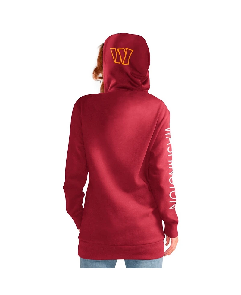 G-iii 4Her by Carl Banks Women's Burgundy Washington Commanders Extra Inning Pullover Hoodie