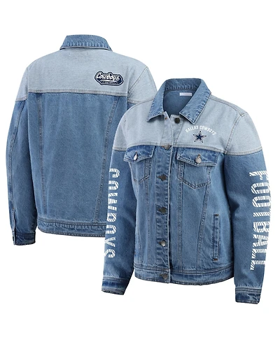 Wear by Erin Andrews Women's Dallas Cowboys Full-Button Denim Jacket