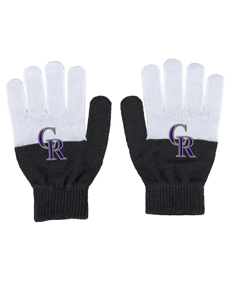 Wear by Erin Andrews Women's Colorado Rockies Color-Block Gloves