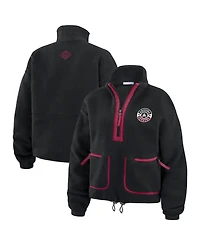 Wear by Erin Andrews Women's Black Arizona Coyotes Polar Fleece Half-Zip Jacket