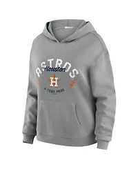 Wear by Erin Andrews Women's 2-Piece Gray Houston Astros Waffle-Knit Long-Sleeve Hoodie & Lounge Pant Set