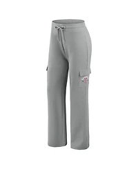 Wear by Erin Andrews Women's 2-Piece Gray St. Louis Cardinals Waffle-Knit Long-Sleeve Hoodie & Lounge Pant Set