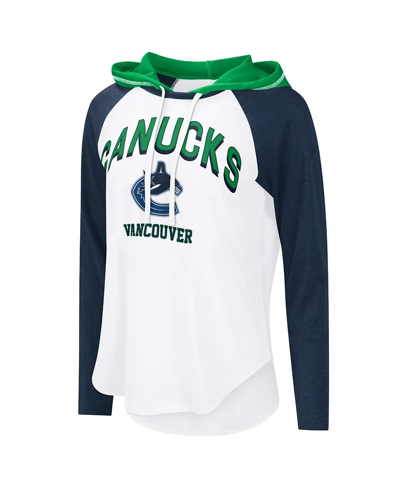 G-iii 4Her by Carl Banks Women's G-iii 4Her by Carl Banks White Vancouver Canucks Vip Raglan Long Sleeve Hoodie