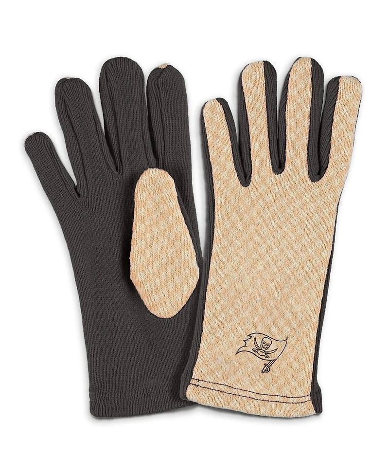 Wear by Erin Andrews Women's Tampa Bay Buccaneers Tonal Microcheck Scarf Glove Set