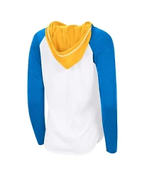 G-iii 4Her by Carl Banks Women's White St. Louis Blues Mvp Hooded Long-Sleeve T-Shirt