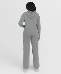 Wear by Erin Andrews Women's 2-Piece Gray New York Mets Waffle-Knit Long-Sleeve Hoodie & Lounge Pant Set