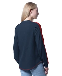 G-iii 4Her by Carl Banks Women's Navy La Clippers Advantage Tri-Blend Long Sleeve T-Shirt