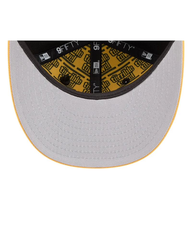 New Era Big Boys and Girls Black/Gold Pittsburgh Steelers 2026 Nfl Draft Pre-Curved 9FIFTY Snapback Hat