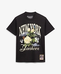 Mitchell & Ness Men's Black New York Yankees Cooperstown Floral T-Shirt